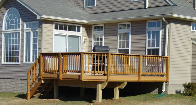 Wooden deck